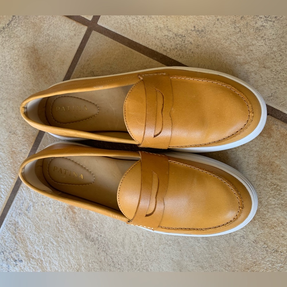 Patina Leather Loafers